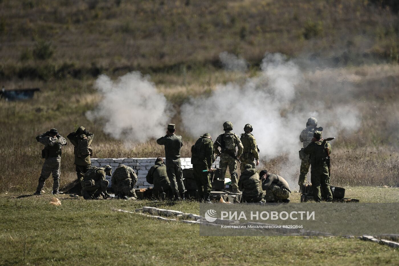 Военная подготовка мобилизованных перед отправкой в войска РФ