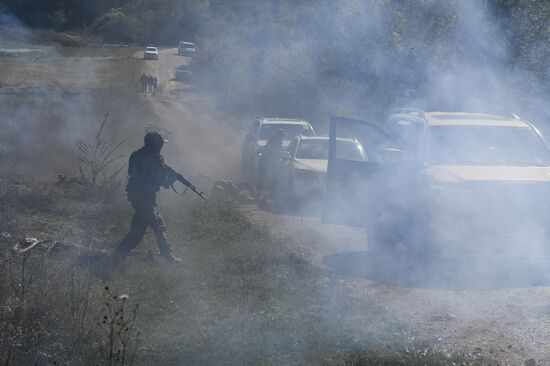 Военная подготовка мобилизованных перед отправкой в войска РФ