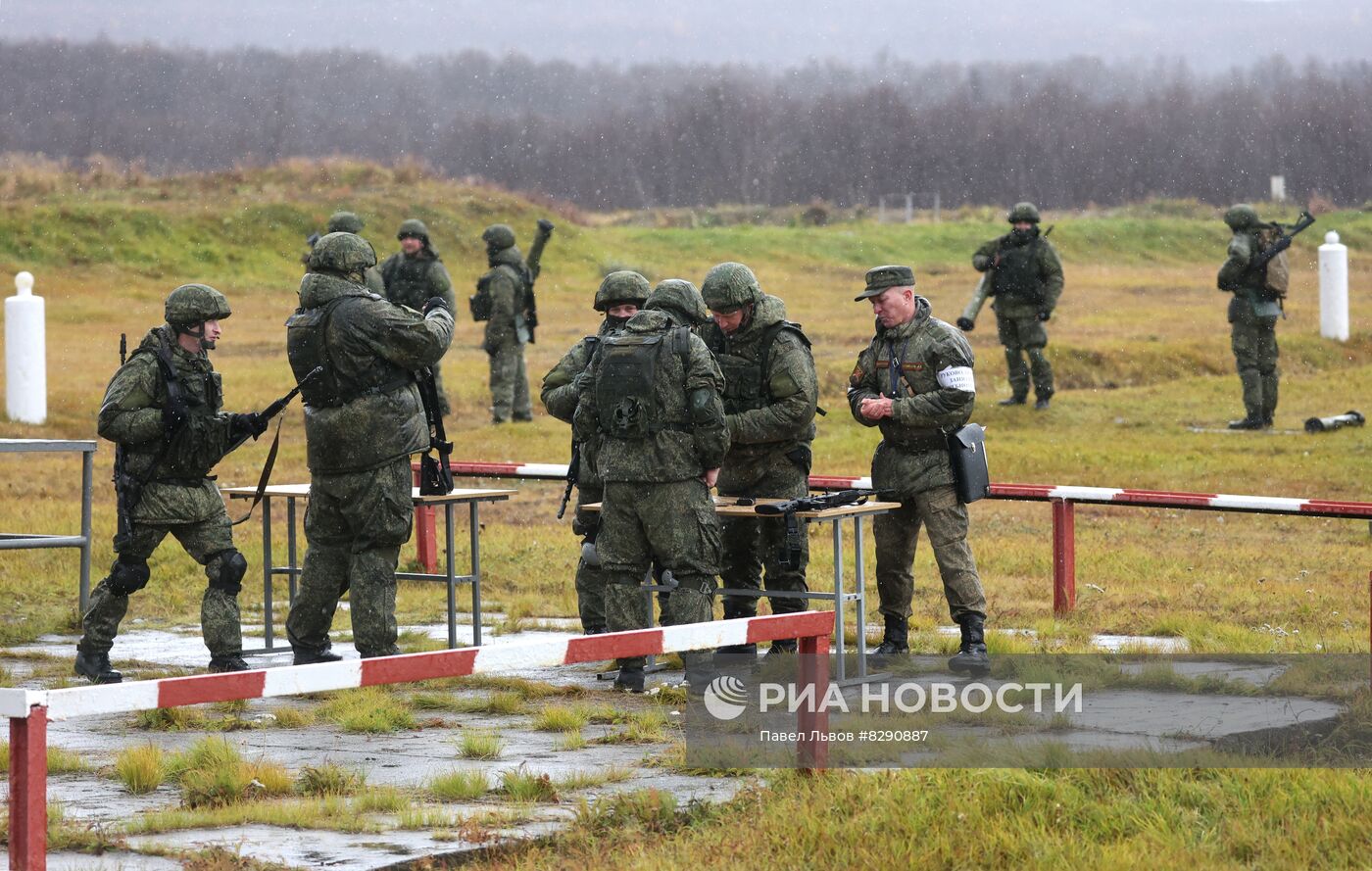 Военная подготовка мобилизованных перед отправкой в войска РФ