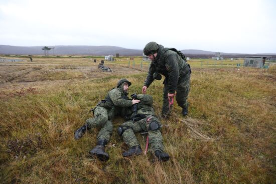 Военная подготовка мобилизованных перед отправкой в войска РФ