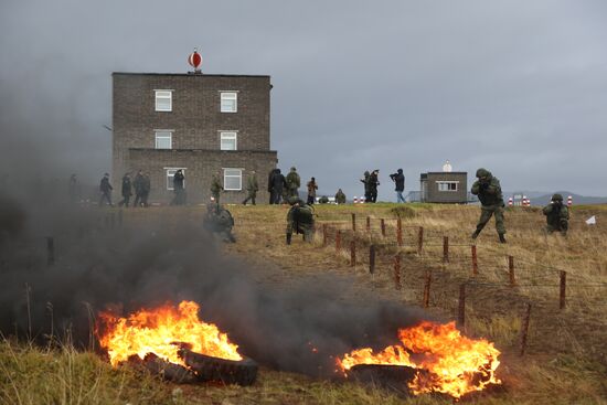 Военная подготовка мобилизованных перед отправкой в войска РФ