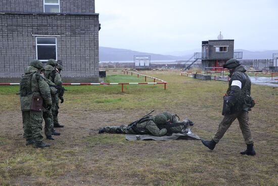 Военная подготовка мобилизованных перед отправкой в войска РФ