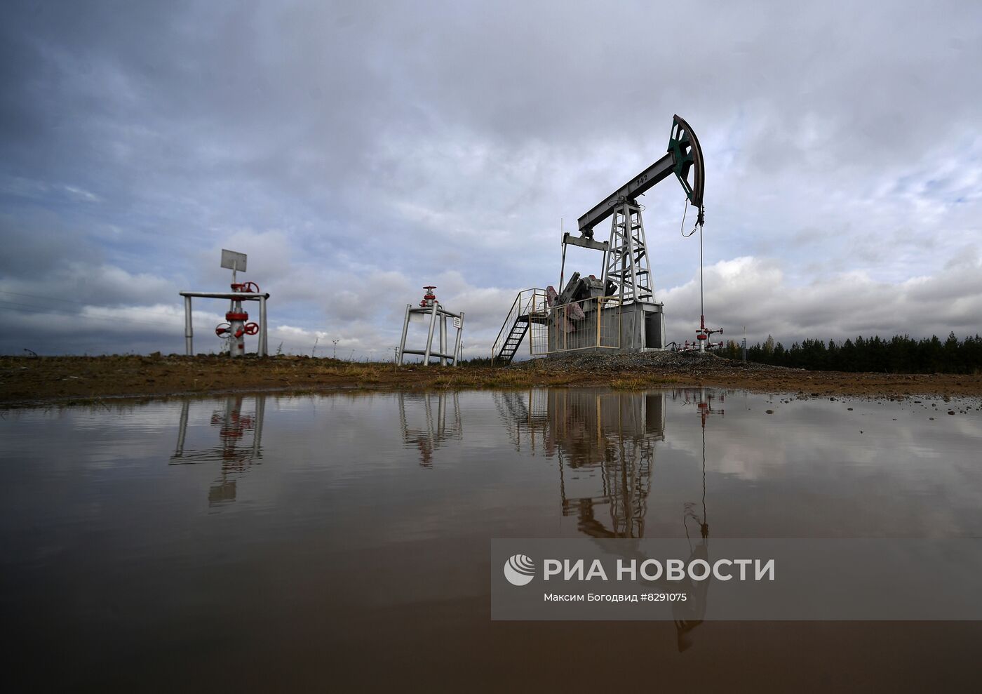 Нефтяные вышки в Татарстане
