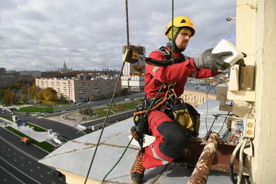 Работа промышленных альпинистов "ОЭК"