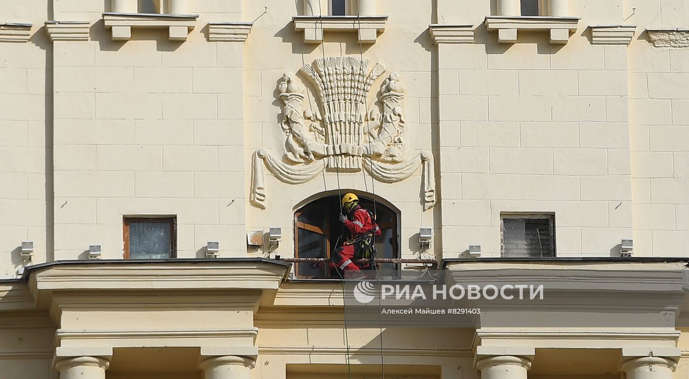 Работа промышленных альпинистов "ОЭК"