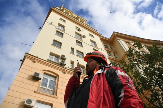 Работа промышленных альпинистов "ОЭК"