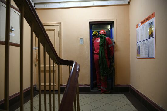 Работа промышленных альпинистов "ОЭК"