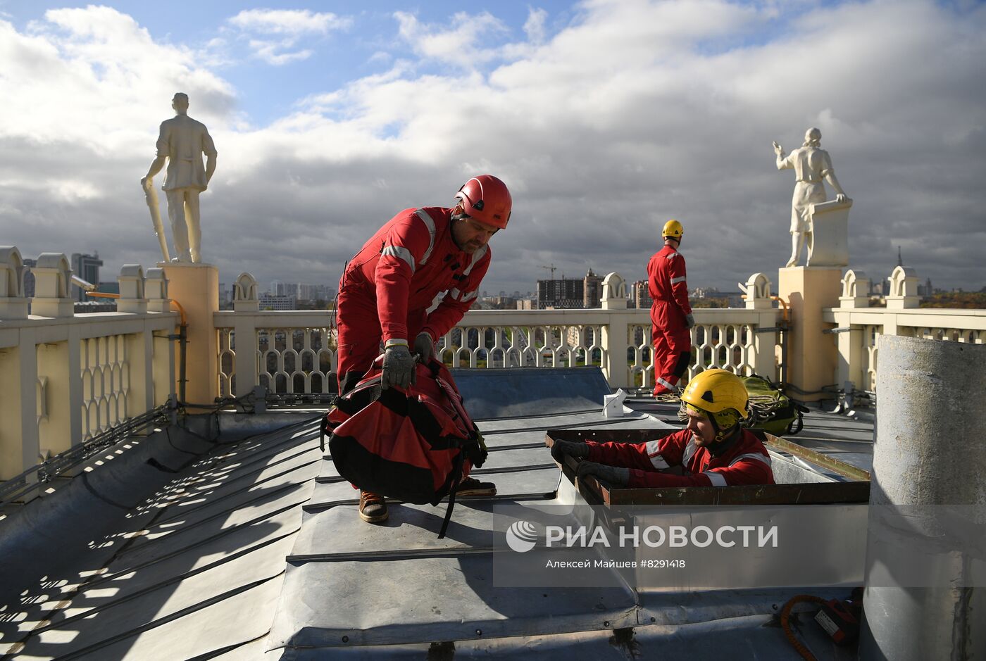 Работа промышленных альпинистов "ОЭК"