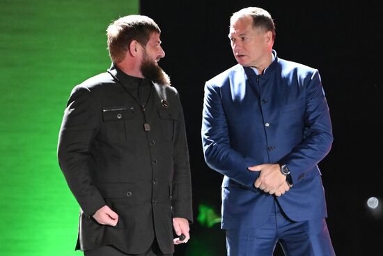 Мероприятия в честь юбилея президента РФ В. Путина в Грозном