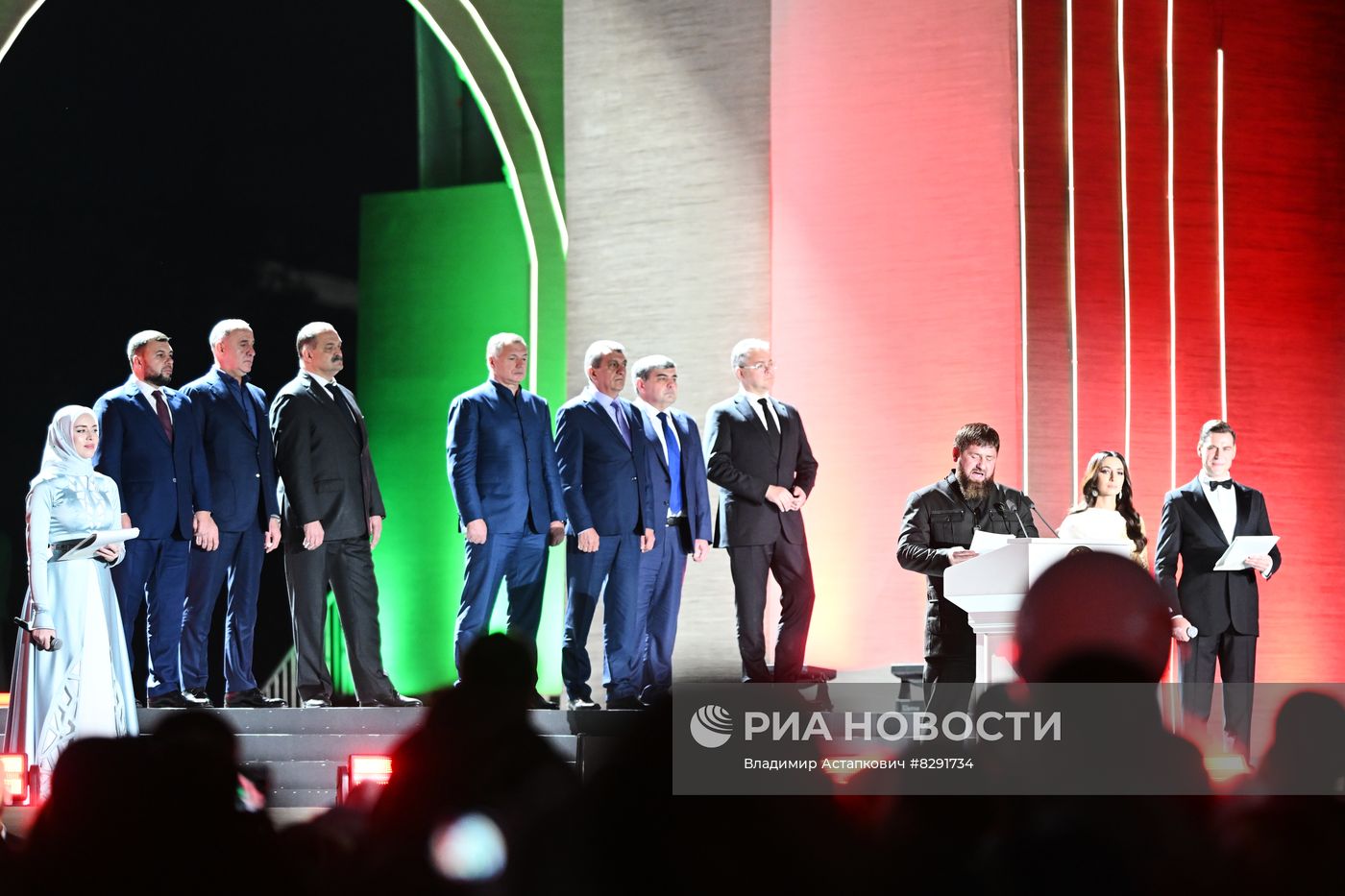 Мероприятия в честь юбилея президента РФ В. Путина в Грозном