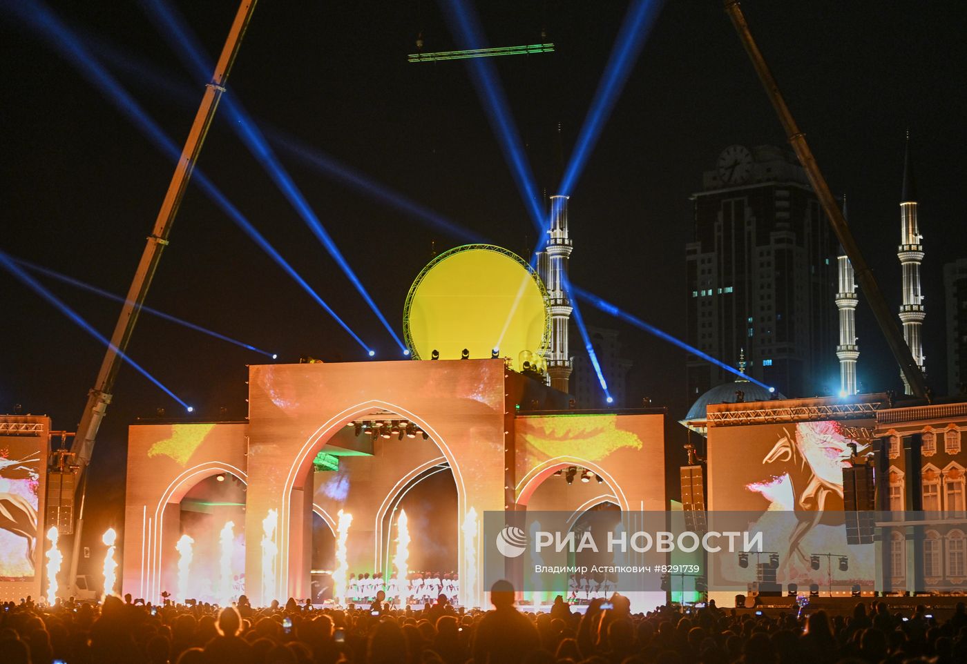 Мероприятия в честь юбилея президента РФ В. Путина в Грозном
