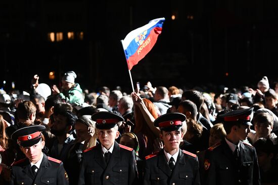 Мероприятия в честь юбилея президента РФ В. Путина в Грозном