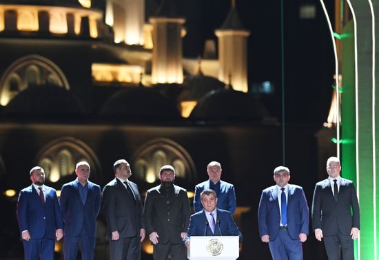 Мероприятия в честь юбилея президента РФ В. Путина в Грозном