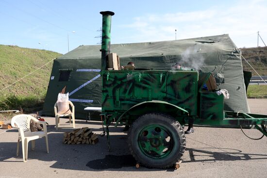 Пункт обогрева для водителей в Тамани