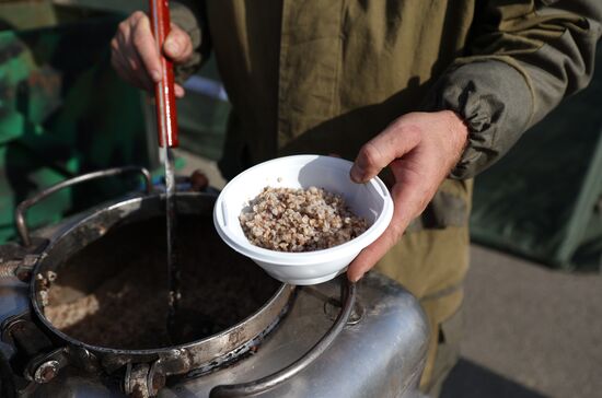 Пункт обогрева для водителей в Тамани