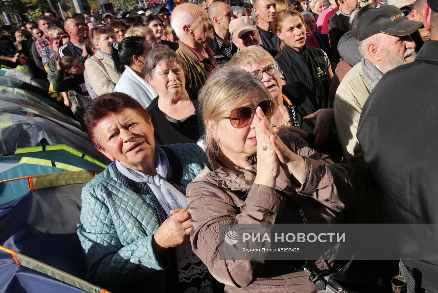 Акция протеста оппозиции в Кишиневе