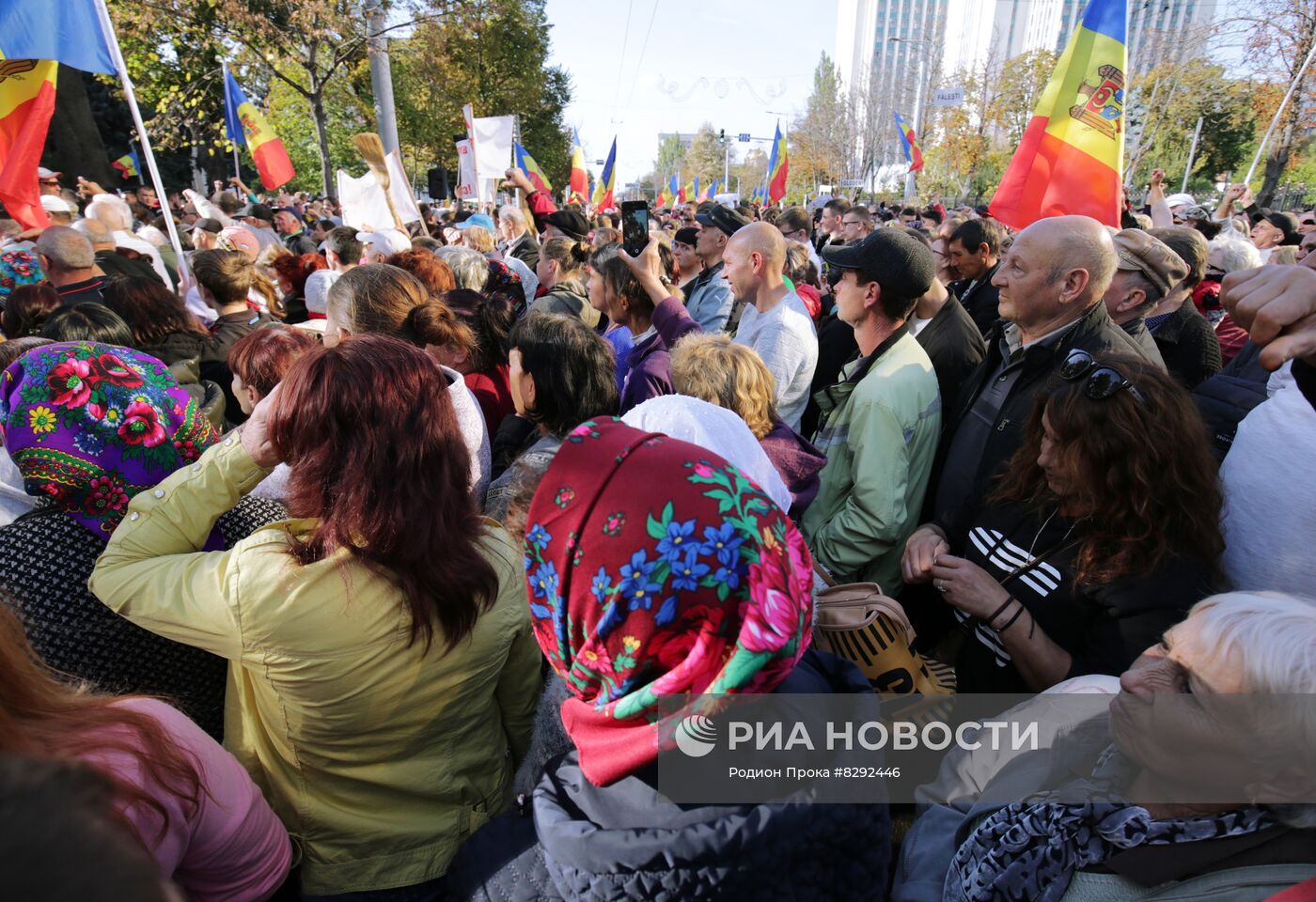 Акция протеста оппозиции в Кишиневе