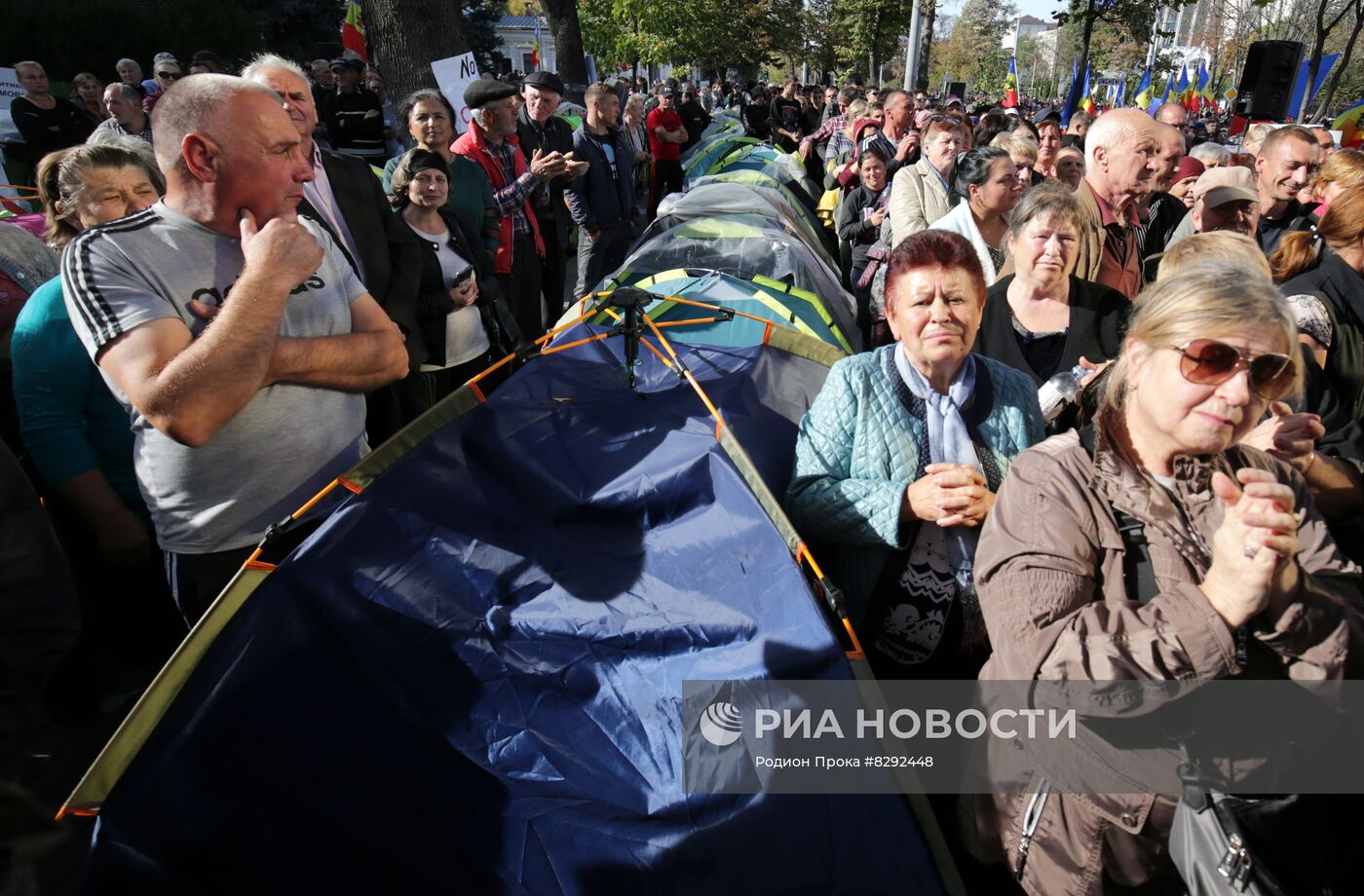 Акция протеста оппозиции в Кишиневе