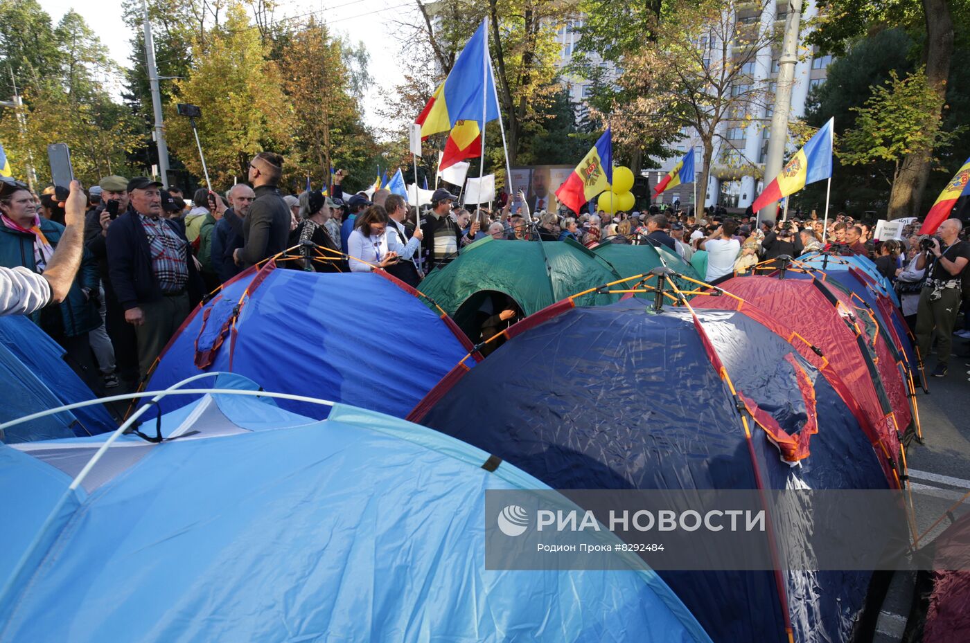 Акция протеста оппозиции в Кишиневе