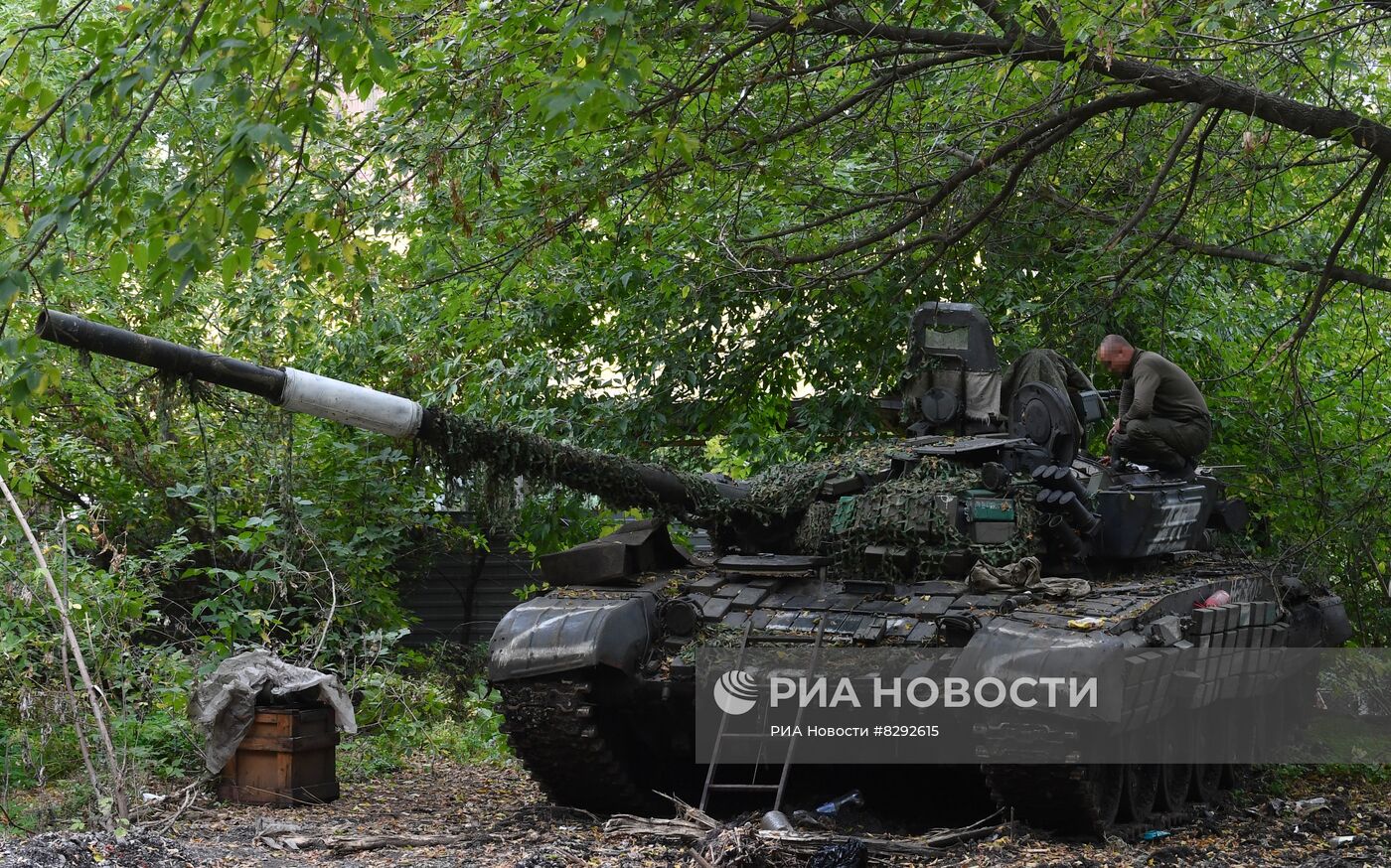 Расположение механизированных войск армии РФ под Донецком