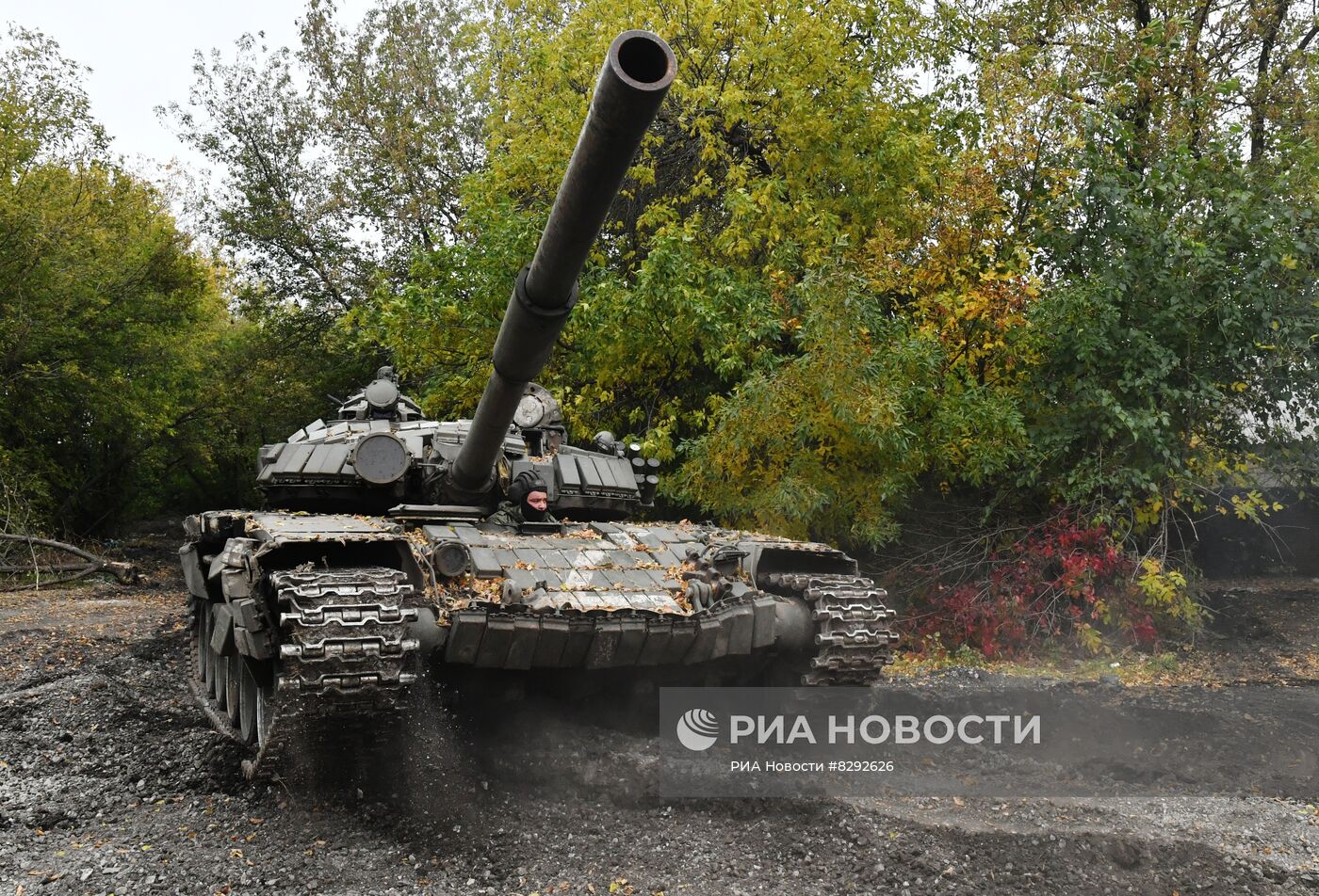 Расположение механизированных войск армии РФ под Донецком