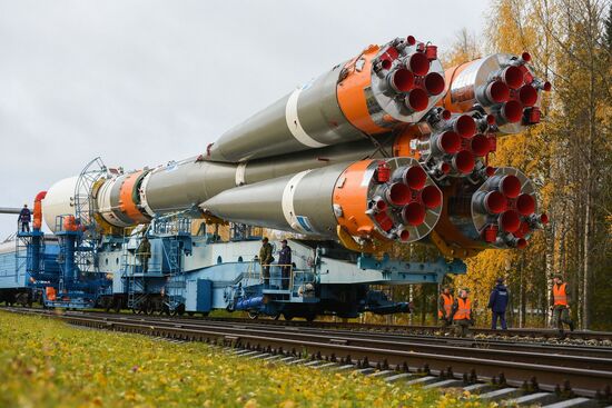 Пуск РН "Союз-2.1б" с космическим аппаратом "Глонасс-К" с космодрома Плесецк