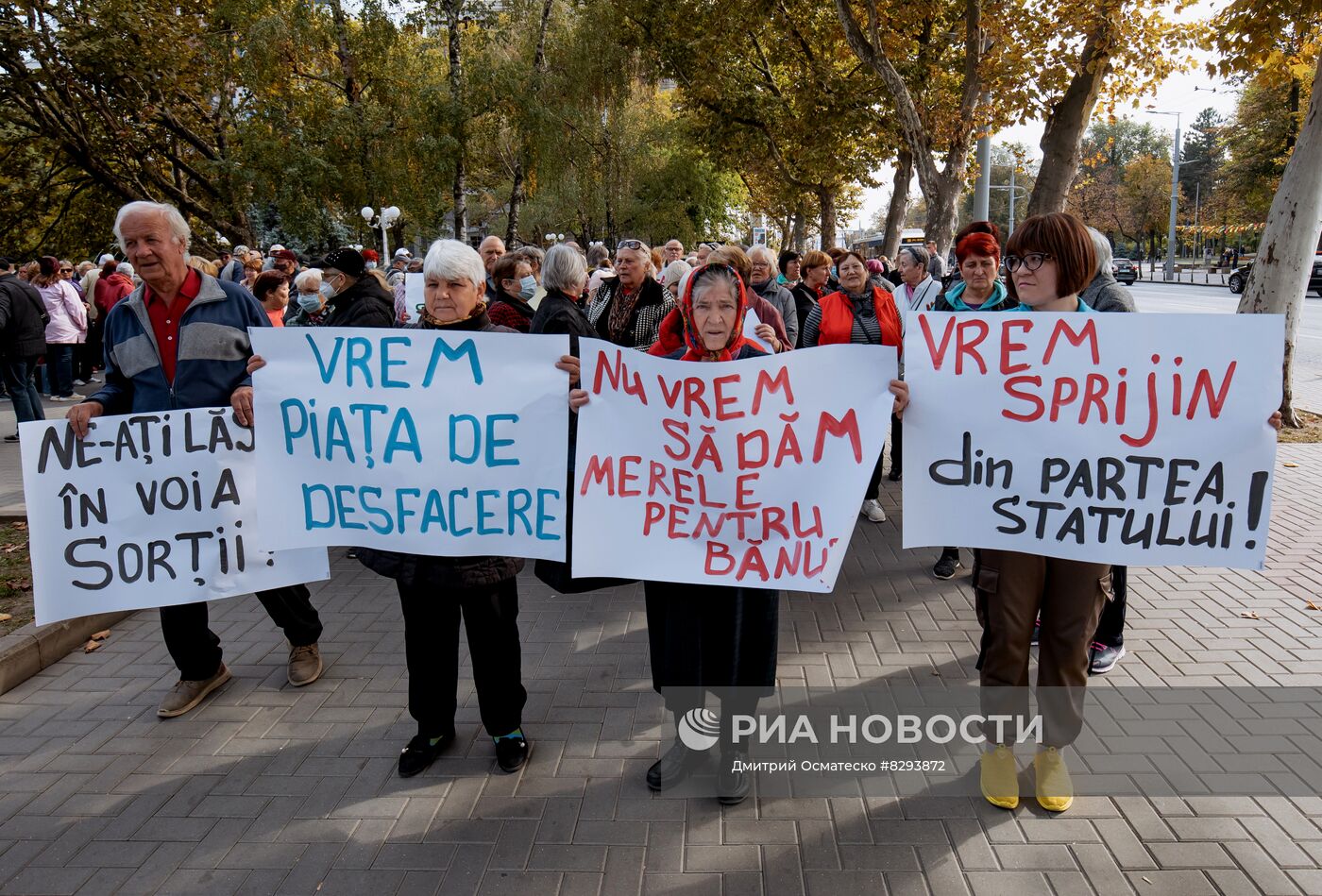 Акция протеста против антироссийской политики в Молдавии