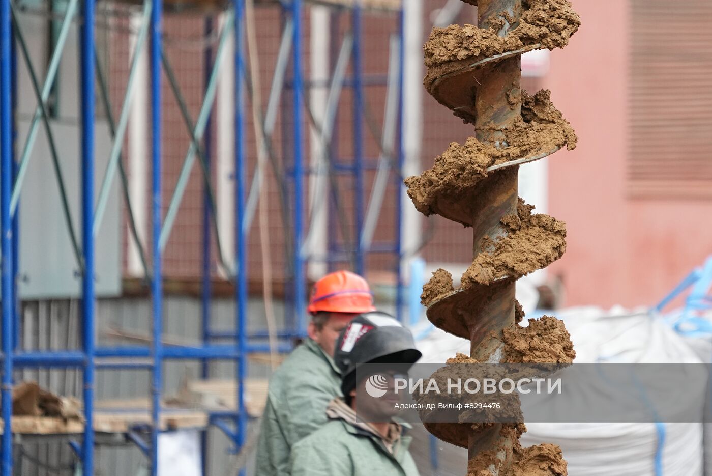 Строительство электродепо "Аминьевское"