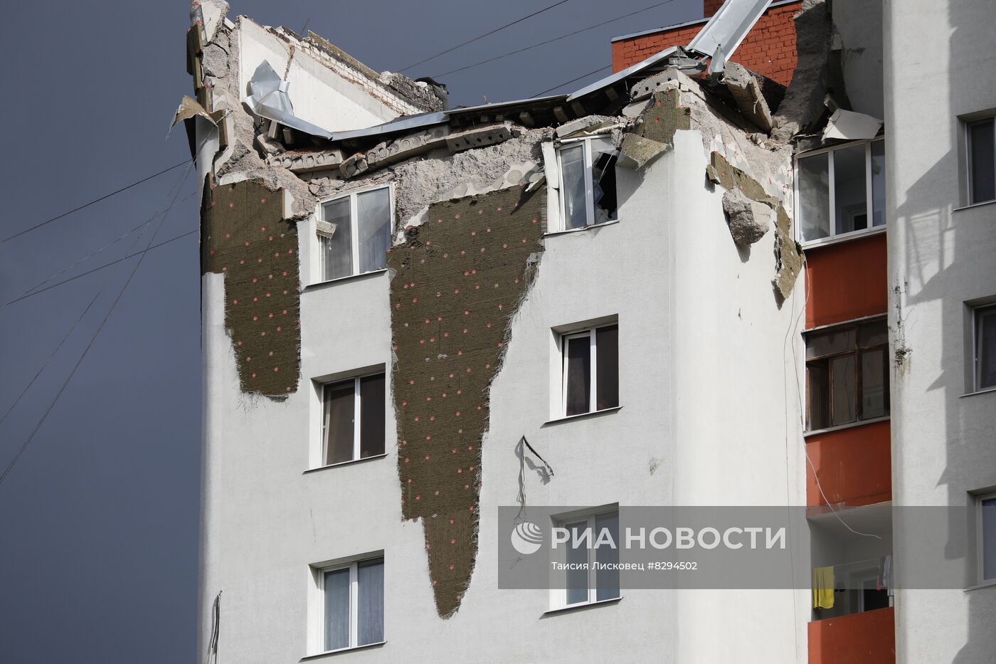 В Белгороде в результате обстрела поврежден дом | РИА Новости Медиабанк