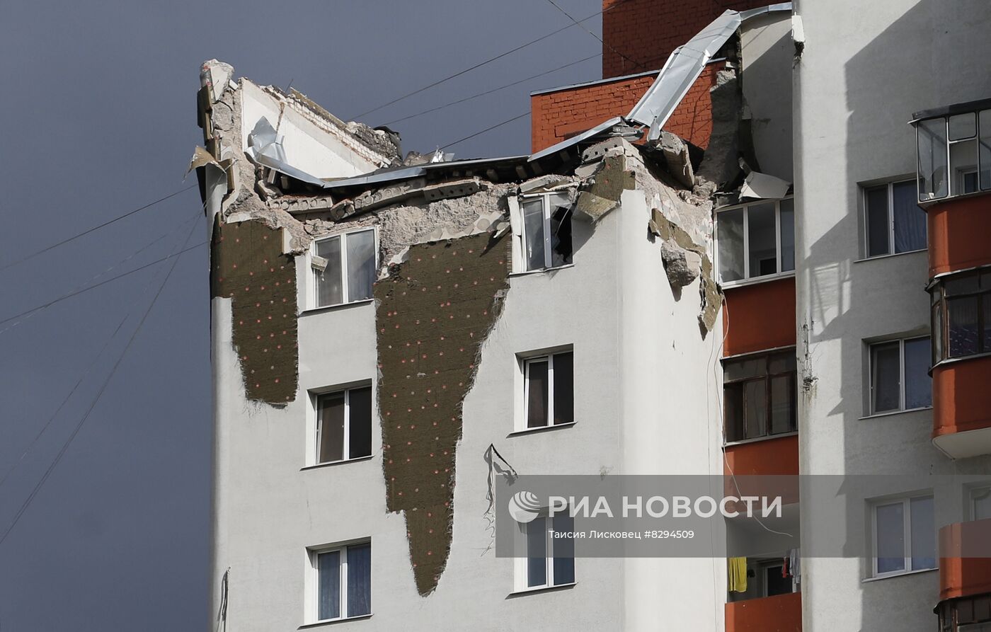 В Белгороде в результате обстрела поврежден дом