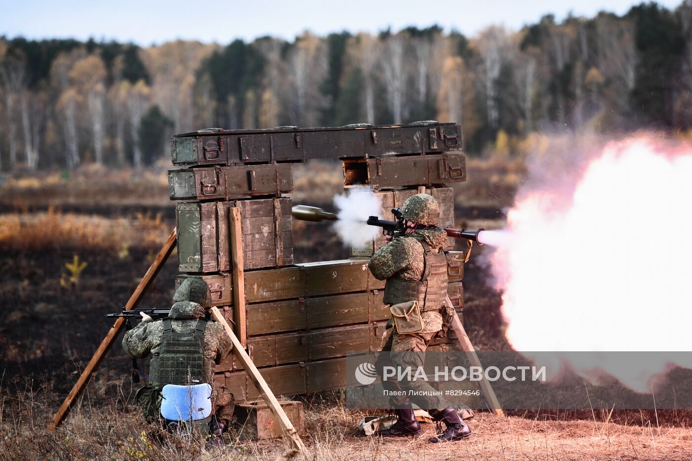 Военная подготовка мобилизованных в регионах России