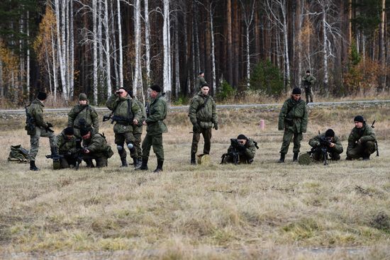 Военная подготовка мобилизованных в регионах России
