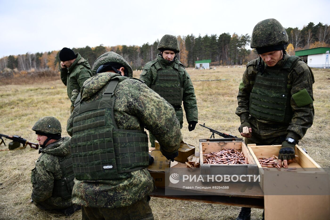 Военная подготовка мобилизованных в регионах России