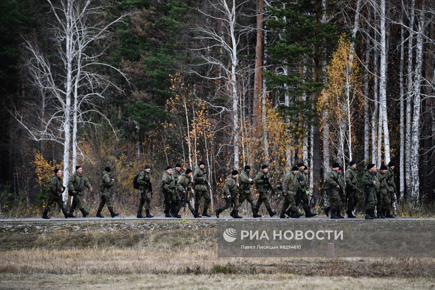 Военная подготовка мобилизованных в регионах России