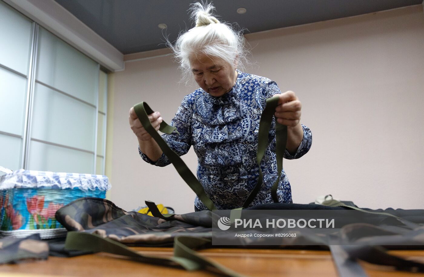 Пошив военного снаряжения для мобилизованных в Якутске