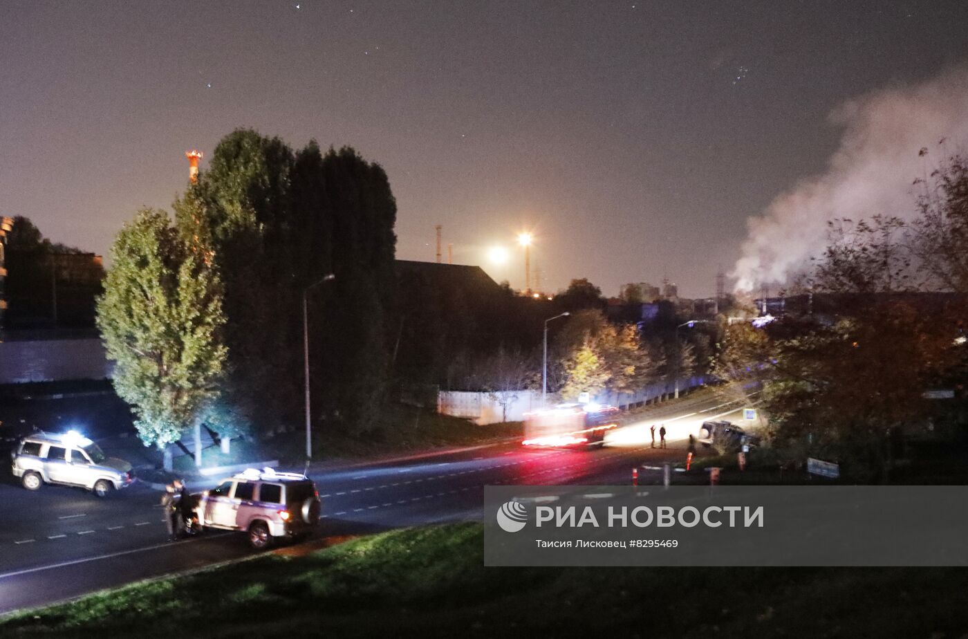 Пожар на ТЭЦ в Белгороде