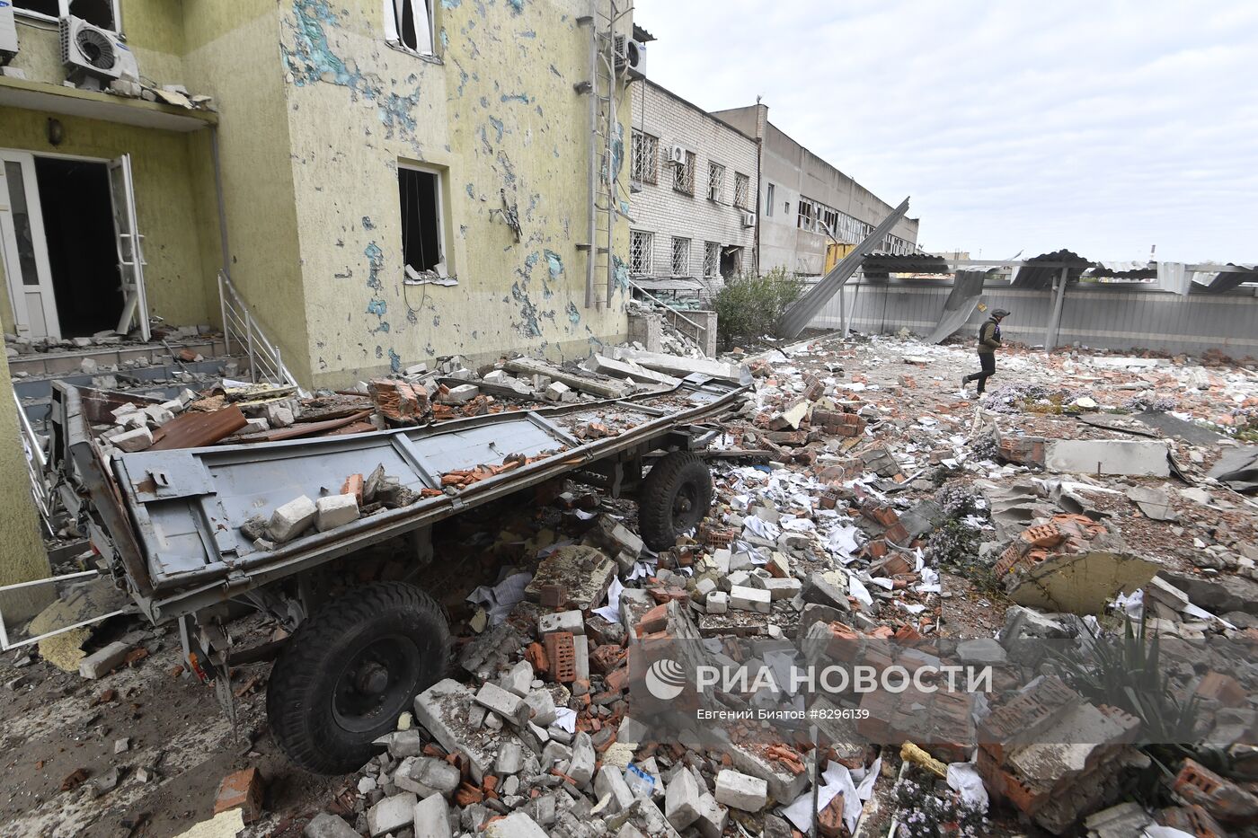 Разрушения в Энергодаре после многократных обстрелов