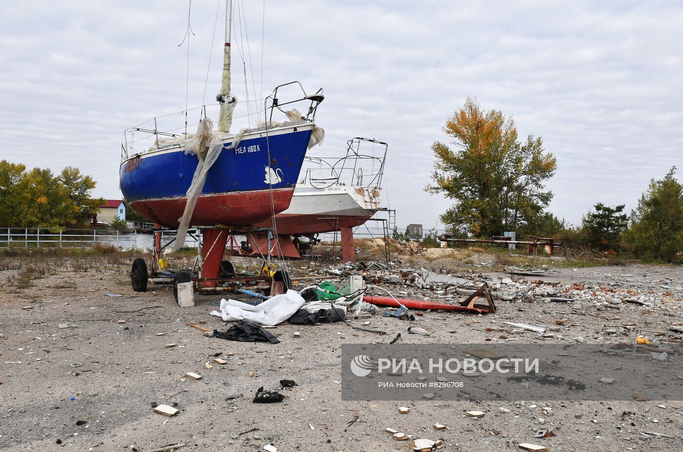 Разрушения в Энергодаре после многократных обстрелов