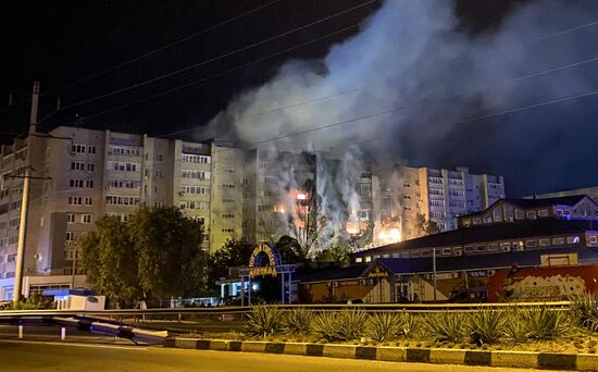 В Ейске потерпел крушение самолет Су-34
