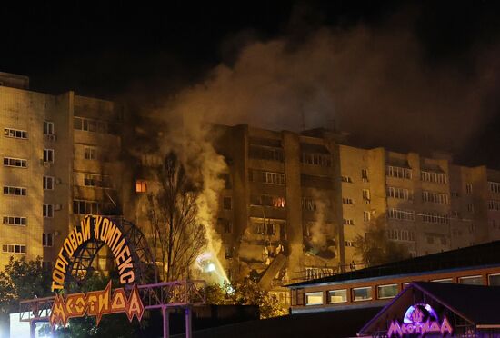 В Ейске потерпел крушение самолет Су-34