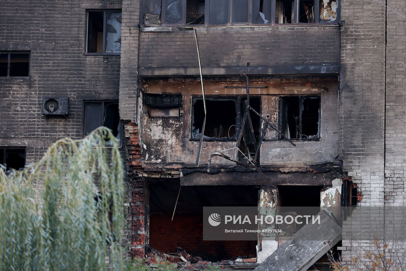 Последствия крушения Су-34 в Ейске