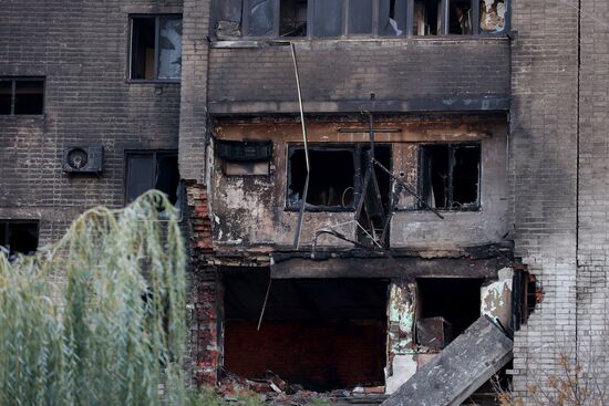 Последствия крушения Су-34 в Ейске