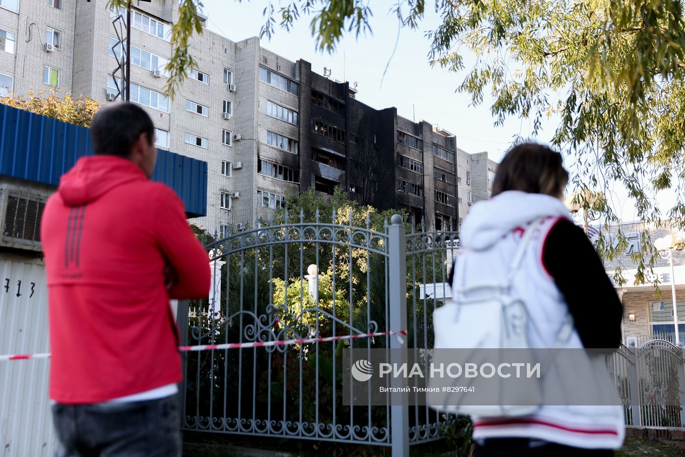 Последствия крушения Су-34 в Ейске