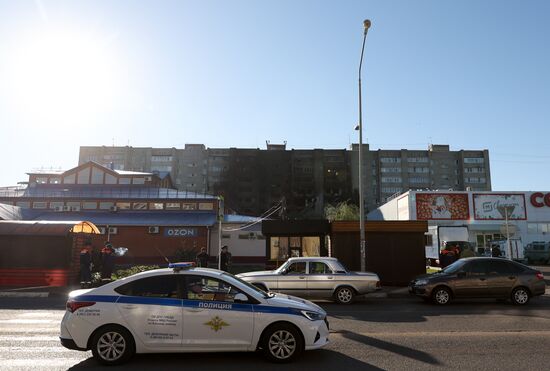 Последствия крушения Су-34 в Ейске