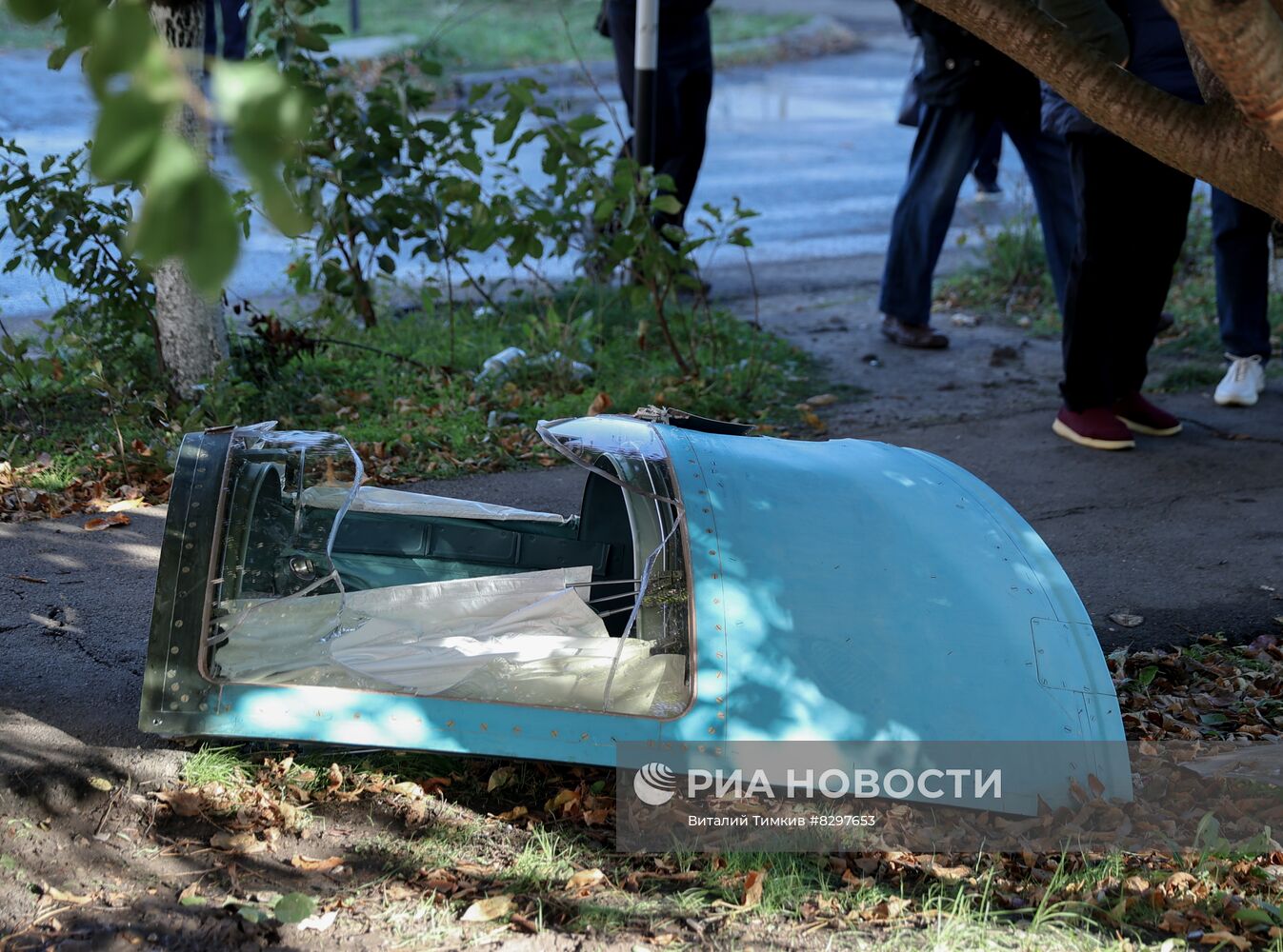 Последствия крушения Су-34 в Ейске