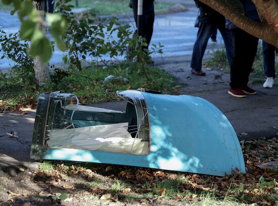 Последствия крушения Су-34 в Ейске