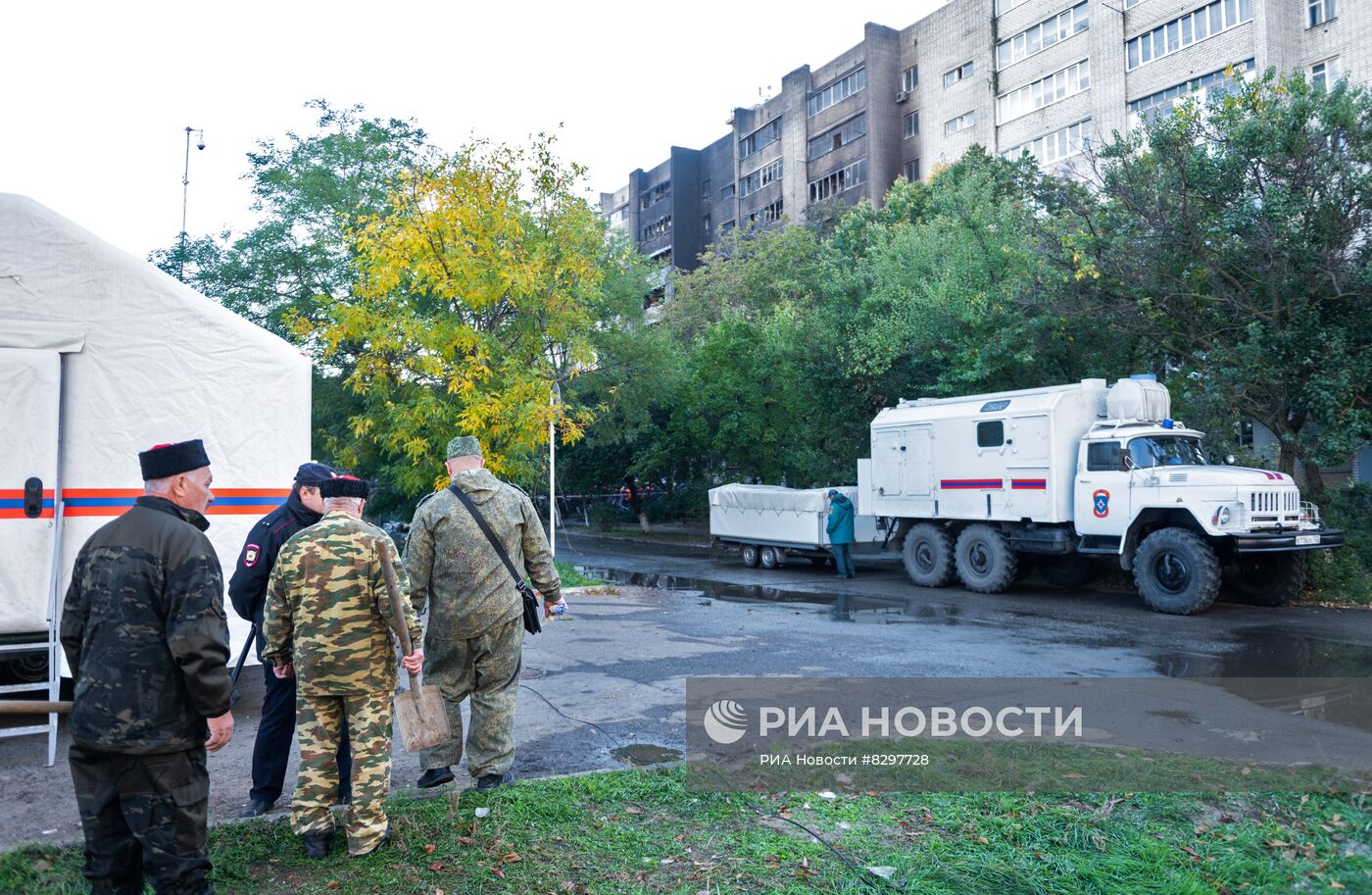 Последствия крушения Су-34 в Ейске