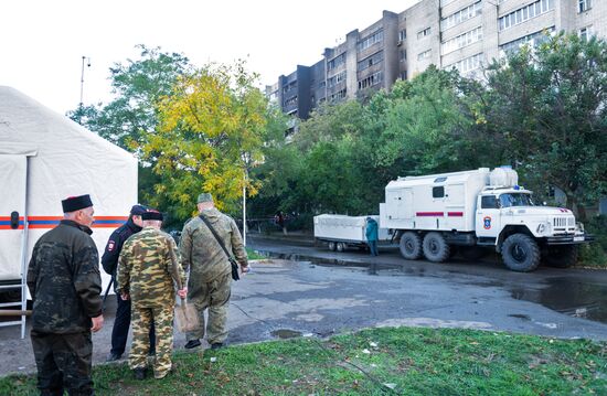 Последствия крушения Су-34 в Ейске