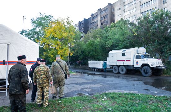 Последствия крушения Су-34 в Ейске