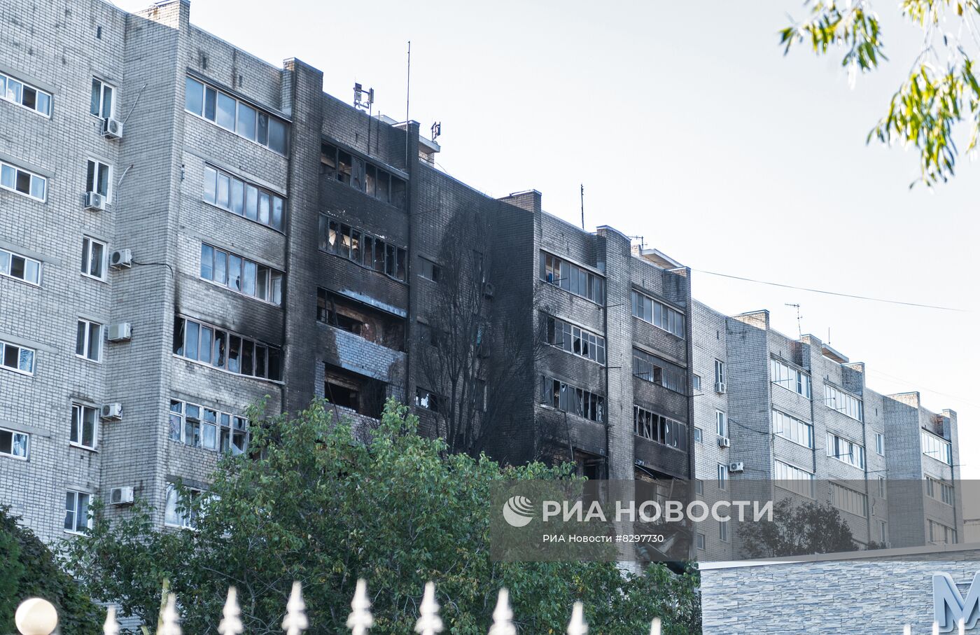 Последствия крушения Су-34 в Ейске